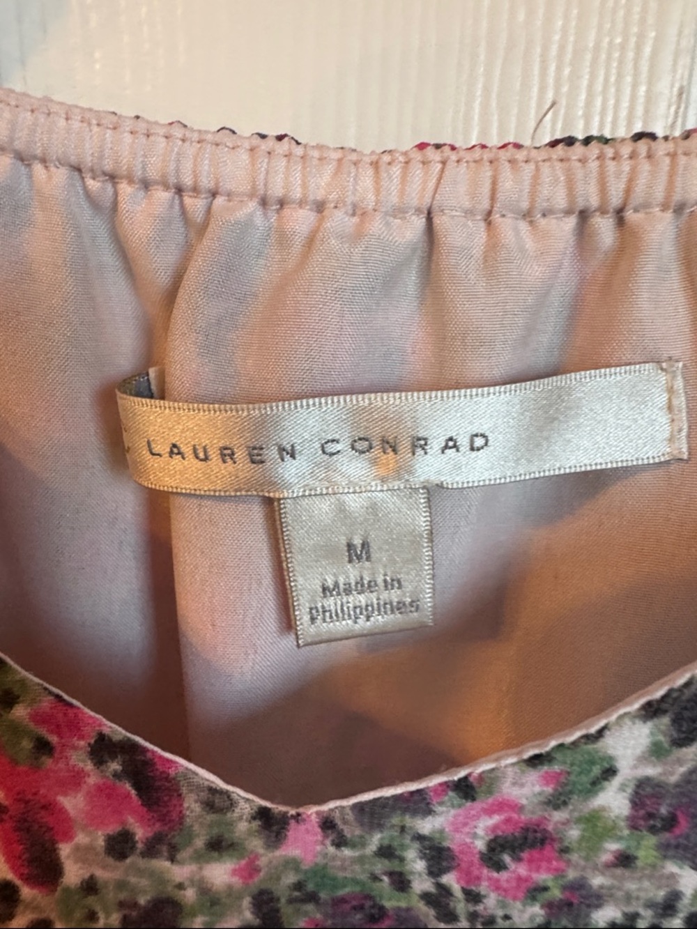 LC Lauren Conrad Pink and Green Floral Maxi Dress - Picture 2 of 4